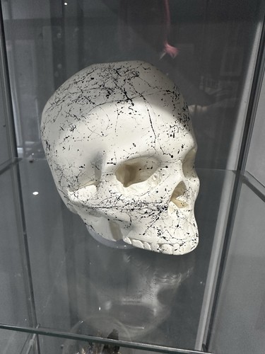 Skull head tealight cream - , and
