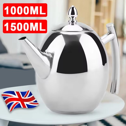 Stainless steel teapot with - steel,