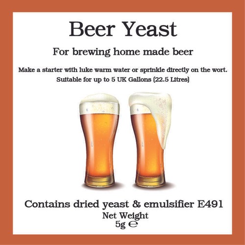 Beer yeast sachet for - beer,
