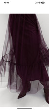 M&S Dark Grape Purple Tulle