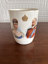 Royal Doulton China Beaker Coronation of King Edward V11 June 26th 1902