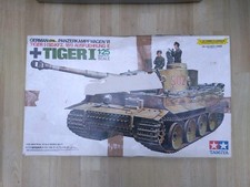 Tamiya 1/25 German Army Heavy Tank Tiger I Plastic Model Been Started