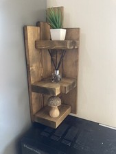 Corner Wall Shelf, Wooden