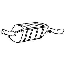 Exhaust Tail Pipe With Back