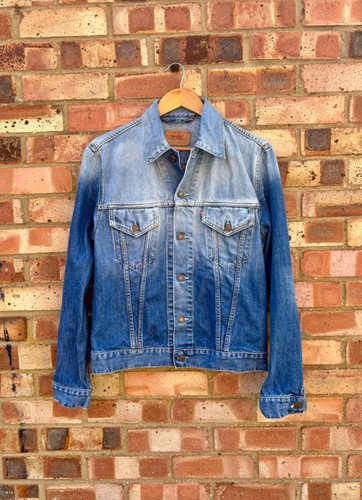 Mens levi denim jacket - denim, large