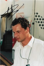 Olivier Grouillard F1 Tyrrell Ligier signed photo autograph Indianapolis 500