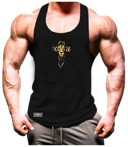 Lion cross vest gym clothing - cross,