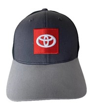 Toyota Racing Gray Black Hat Adjustable SnapBack Embroidered Logo New