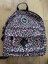 Hype Backpack Rucksack Multicolor Large Bag Girls Leopard Print School Bag Kids