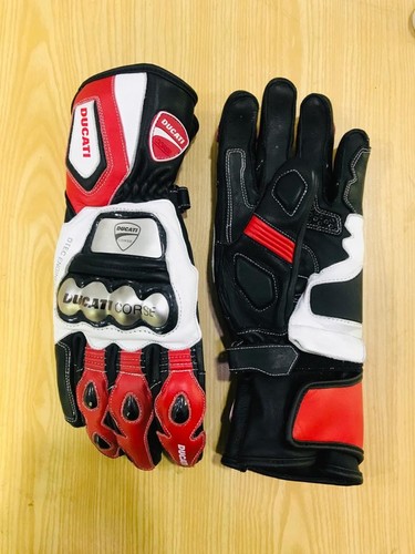 Motorbike leather gloves - leather,