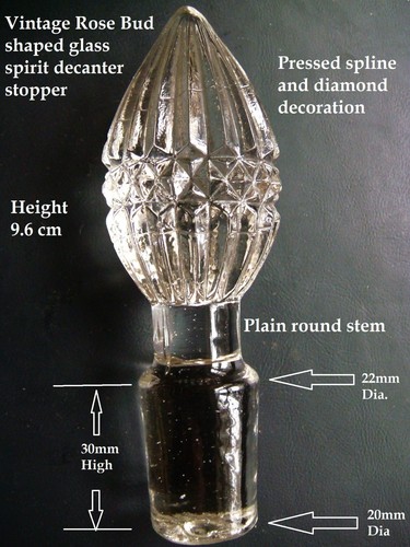 Vintage spirit decanter glass - spirit,