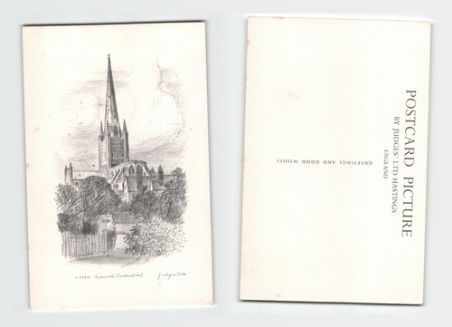 Postcard norwich cathedral - norwich,