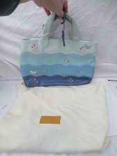 Medium Blue Print Leather Handbag by Radley with Dust Bag