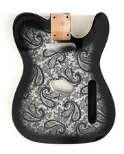 Telecaster Body Black Paisley
