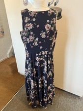 Hobbs Navy Floral Blossom Midi