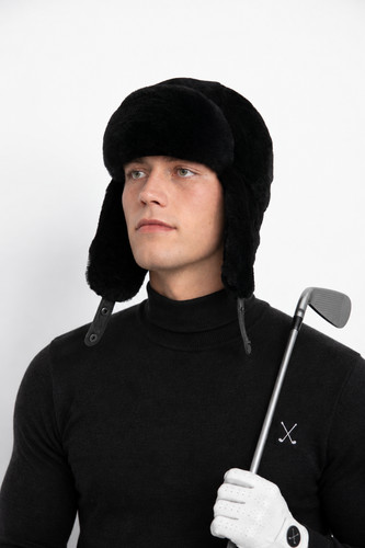 Men fur hats - men’s, black