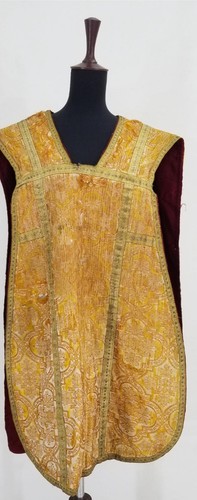 Antique french brocade church - ,
