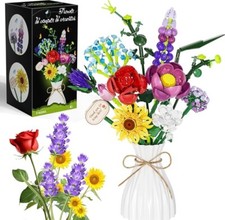 Vase With Multiple  Flowers