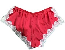 Burlesque Red Satin Cream Lace