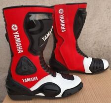 Yamaha Leather Riding Motorcycle Boots Motorbike Racing Bikers Shoes