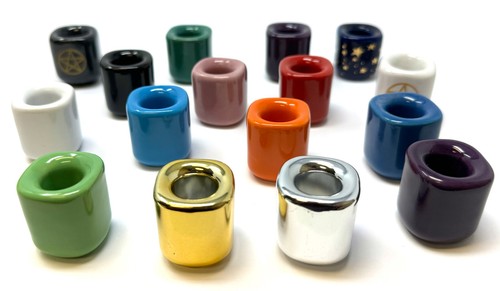 Ceramic chime candle - candle, holder