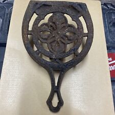 Antique Victorian Cast Iron Fireplace Trivet Cooking Range Accessories Pot Iron