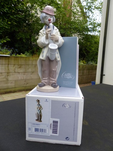 Lladro 5471 sad sax clown - lladro,