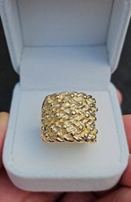 9ct Gold Chunky 5 Row Keeper
