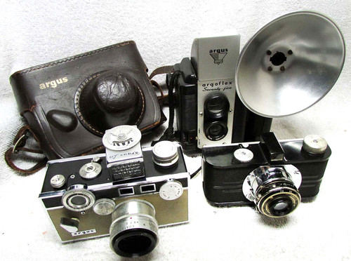 Three vintage antique argus - three,
