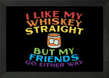 Whiskey Straight LGBT Framed