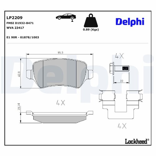Disc brake pad - disc,