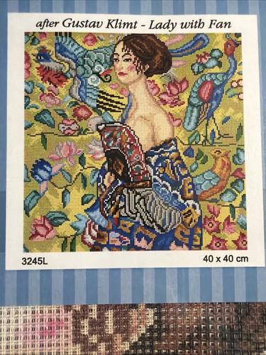 Printed needlepoint tapestry