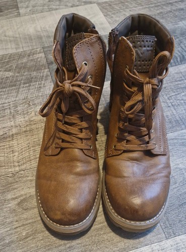 Marco tozzi brown lace - brown, lace-up