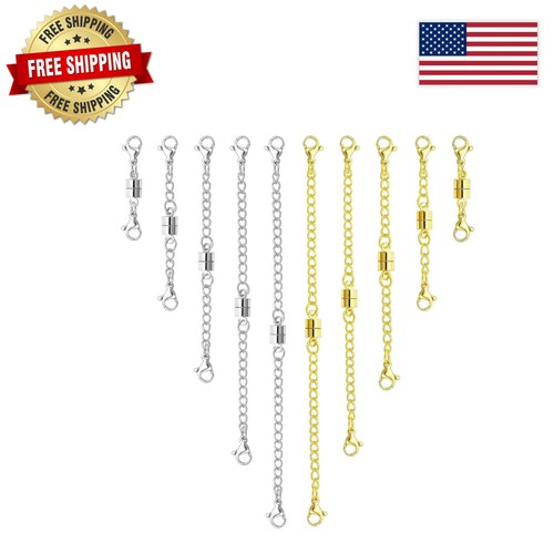 Magnetic necklace extenders - necklace,
