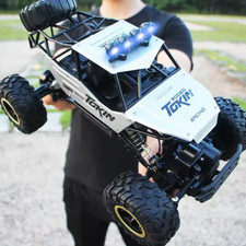 Remote Control 4WD Buggy RC Monster Truck Car LED Lights Large Off-Road Toy UK