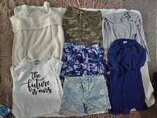 Girls used 7 pack assorted multicoloured tops and dresses .uk age 9 - 12 years 