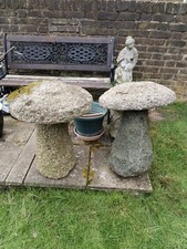 2 x Antique Staddle Stones