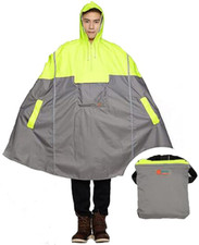 SudaTek NEW Lightweight Cycling Rain Poncho Bike Hooded Raincoat Rain Cape and