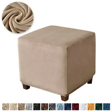 Soft Velvet Square Ottoman