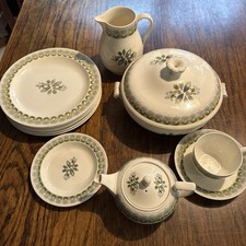 Eric Ravilious Wedgwood Part Dinner/ Tea Service , Persephone in Yellow Grey VGC