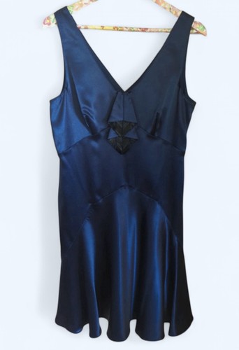 Nicholas millington navy satin - navy,
