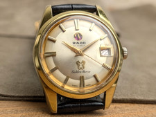 RADO Golden Horse 11674 Gold Automatic Date Men's Watch Vintage 35mm