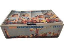 Meccano Plastic Construction Set Boxed Used Vintage Building Toys