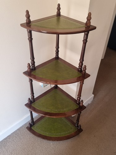 Vintage corner whatnot green - corner,