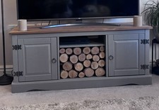 Grey Mexican Pine TV Cabinet