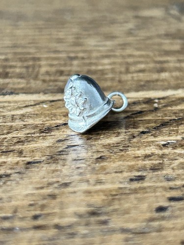 Vintage silver police helmet - silver,