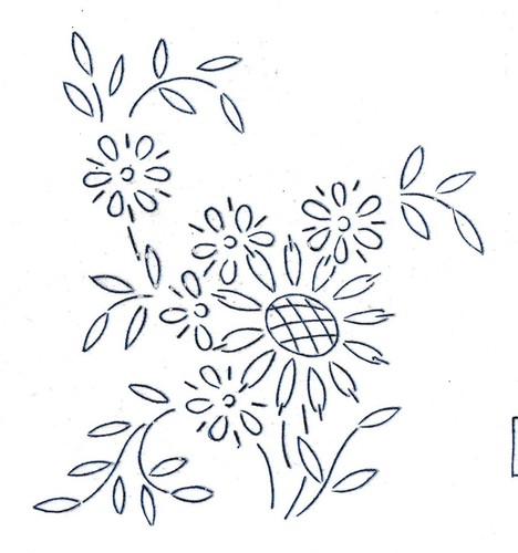 Vintage embroidery transfer - embroidery,