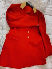 Red Hunt Coat 44 100% wool England in exc'lnt condition L 80cm from bottom neck
