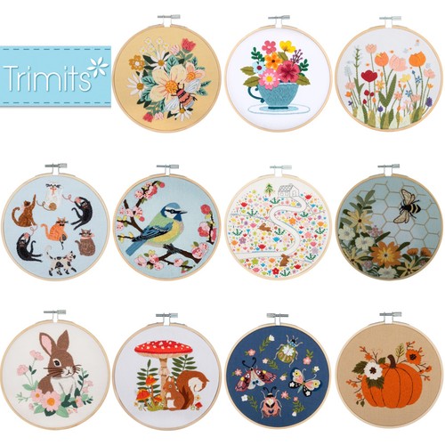 Embroidery kit with 15cm - kit, 15cm/6"