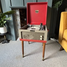 Vintage 1950s Dansette Major Suitcase Record Player on Legs - Working PAT Tested